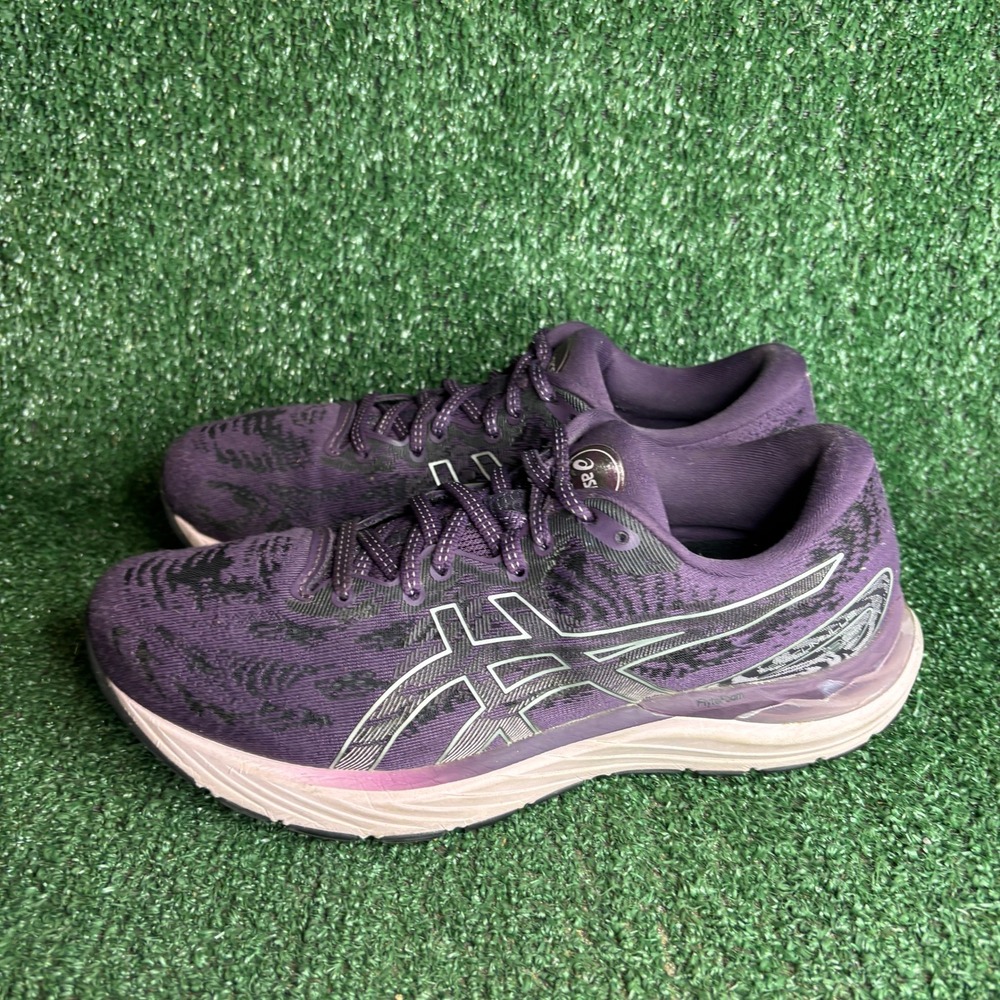Asics Gel-Cumulus 23 Flytefoam Knit Athletic Running Shoes Purple Womens Size 10 - Picture 3 of 9